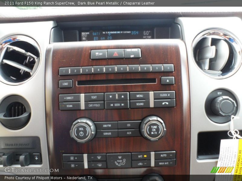 Dark Blue Pearl Metallic / Chaparral Leather 2011 Ford F150 King Ranch SuperCrew