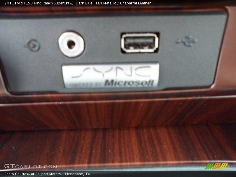 Dark Blue Pearl Metallic / Chaparral Leather 2011 Ford F150 King Ranch SuperCrew