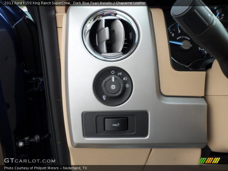 Dark Blue Pearl Metallic / Chaparral Leather 2011 Ford F150 King Ranch SuperCrew