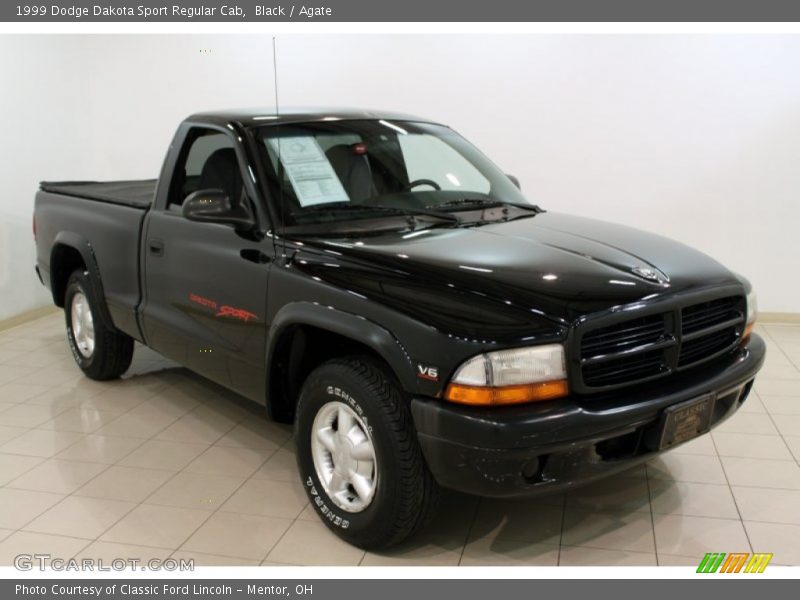 Black / Agate 1999 Dodge Dakota Sport Regular Cab