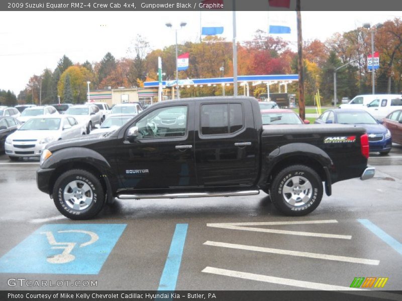 Gunpowder Black / Graphite 2009 Suzuki Equator RMZ-4 Crew Cab 4x4