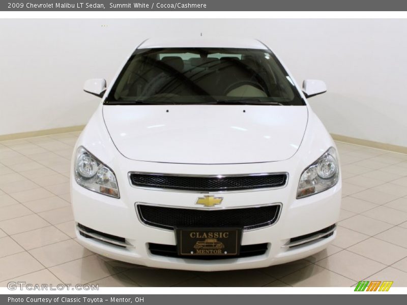 Summit White / Cocoa/Cashmere 2009 Chevrolet Malibu LT Sedan