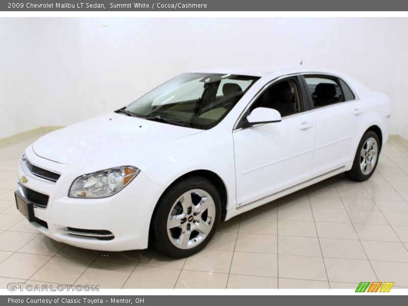 Summit White / Cocoa/Cashmere 2009 Chevrolet Malibu LT Sedan