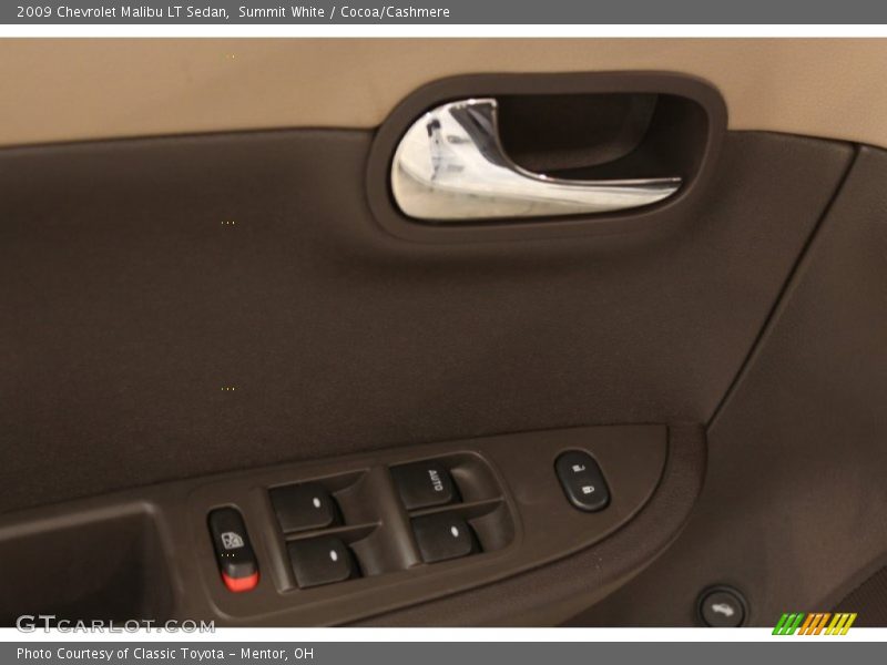 Summit White / Cocoa/Cashmere 2009 Chevrolet Malibu LT Sedan