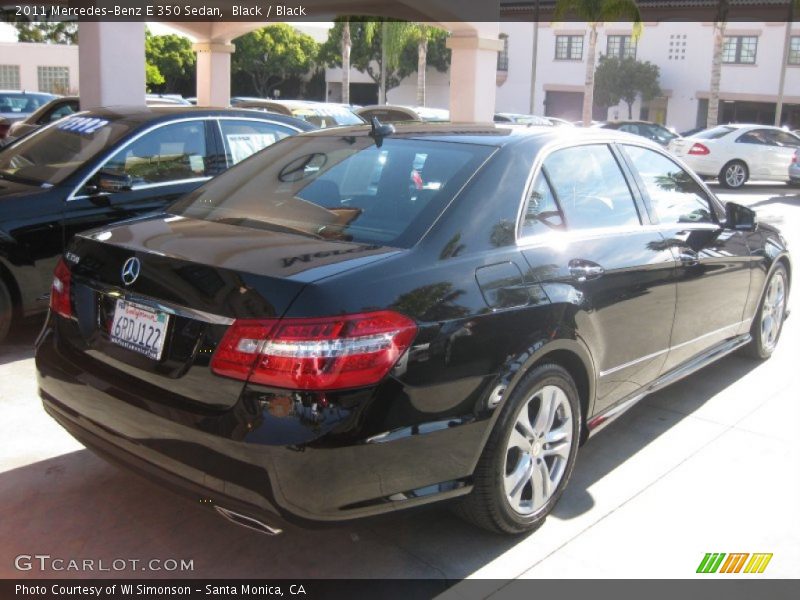 Black / Black 2011 Mercedes-Benz E 350 Sedan