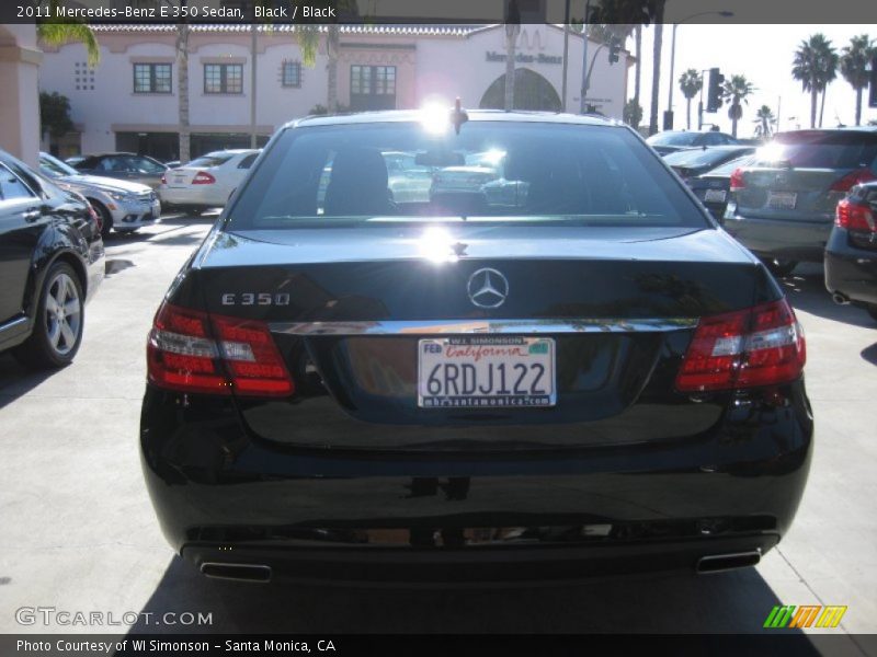 Black / Black 2011 Mercedes-Benz E 350 Sedan