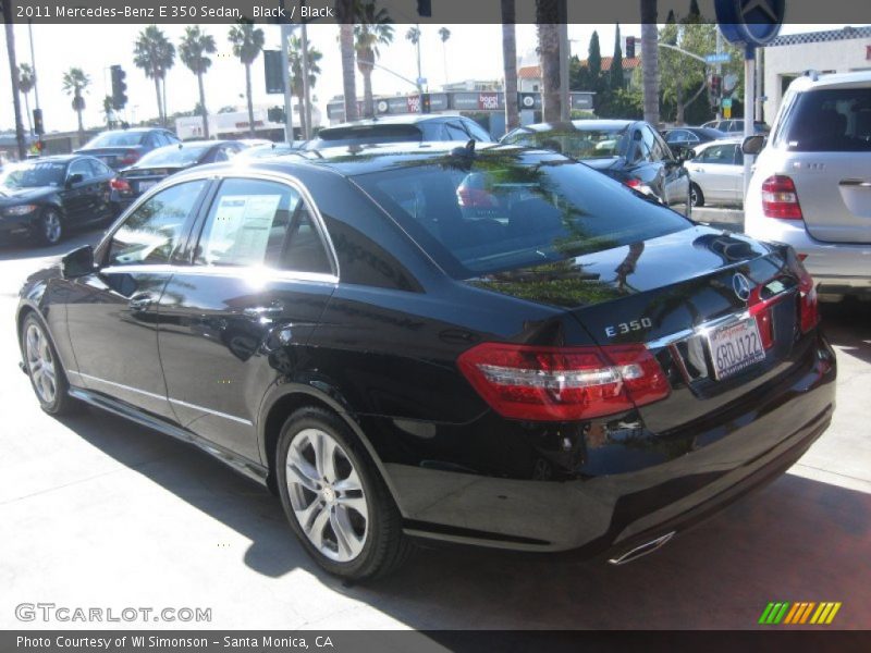 Black / Black 2011 Mercedes-Benz E 350 Sedan