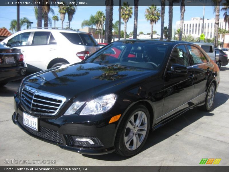 Black / Black 2011 Mercedes-Benz E 350 Sedan