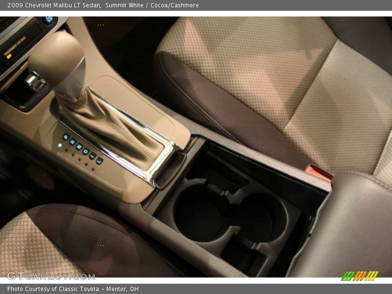 Summit White / Cocoa/Cashmere 2009 Chevrolet Malibu LT Sedan