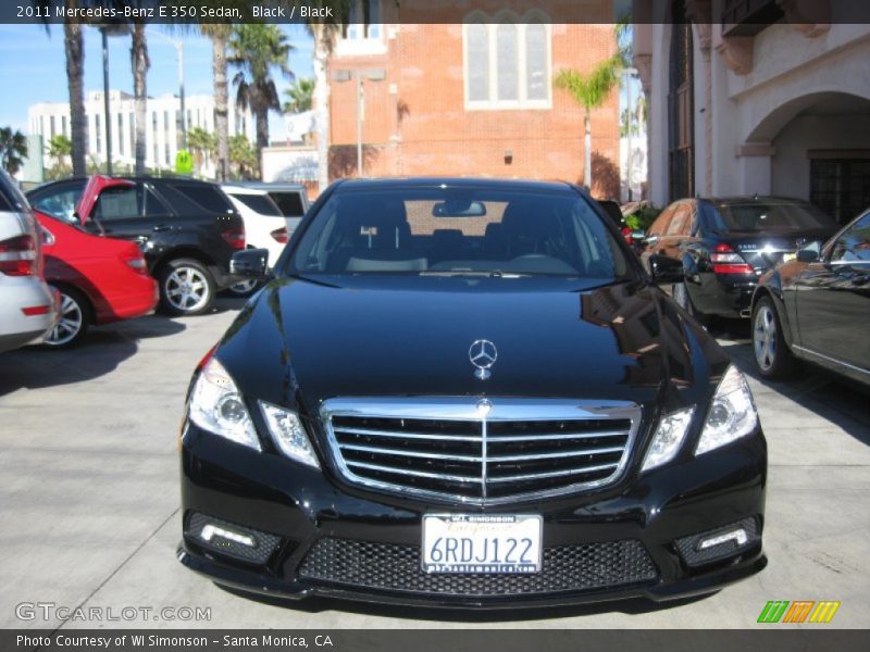 Black / Black 2011 Mercedes-Benz E 350 Sedan