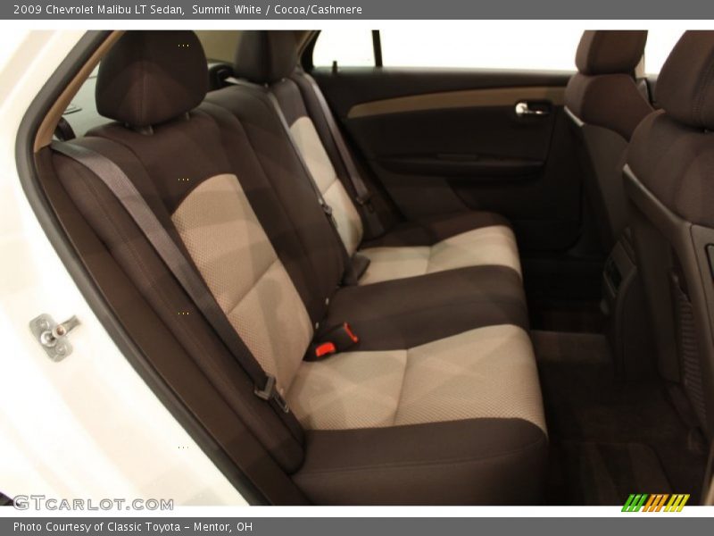 Summit White / Cocoa/Cashmere 2009 Chevrolet Malibu LT Sedan