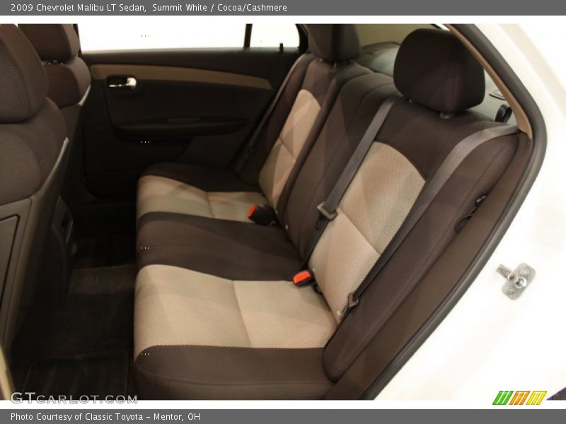 Summit White / Cocoa/Cashmere 2009 Chevrolet Malibu LT Sedan