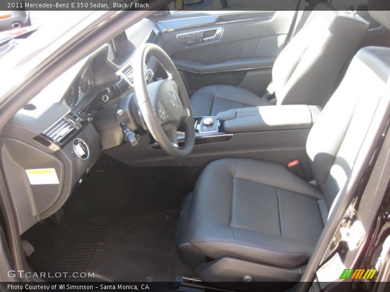 Black / Black 2011 Mercedes-Benz E 350 Sedan