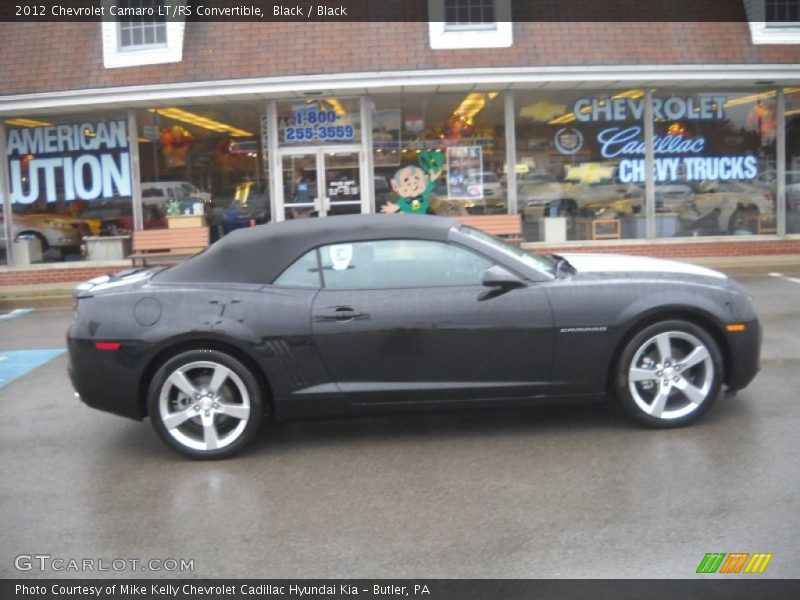 Black / Black 2012 Chevrolet Camaro LT/RS Convertible