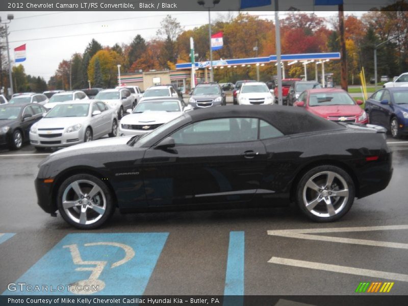 Black / Black 2012 Chevrolet Camaro LT/RS Convertible
