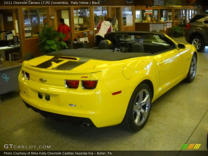 Rally Yellow / Black 2011 Chevrolet Camaro LT/RS Convertible