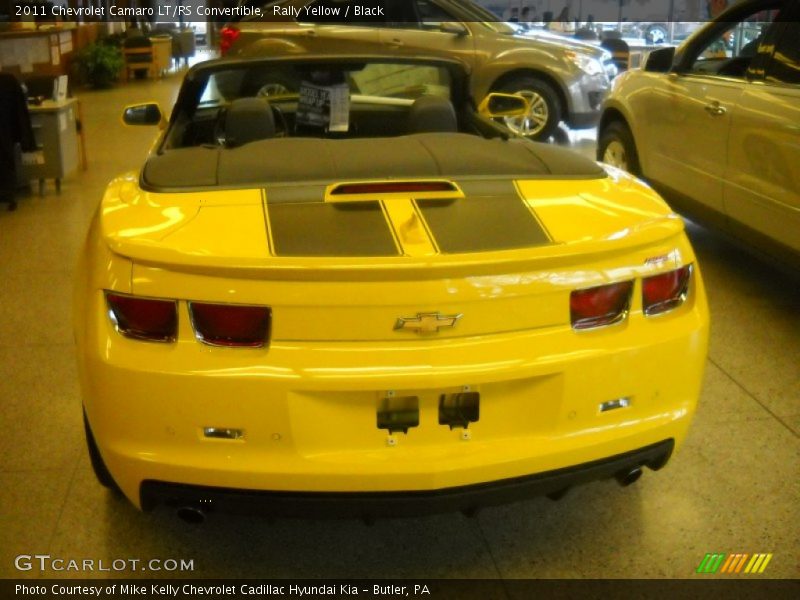 Rally Yellow / Black 2011 Chevrolet Camaro LT/RS Convertible
