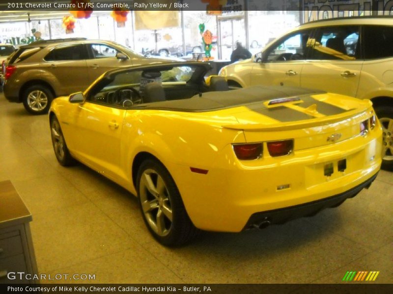 Rally Yellow / Black 2011 Chevrolet Camaro LT/RS Convertible