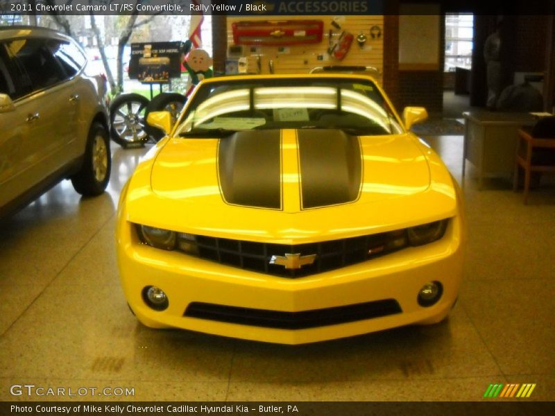 Rally Yellow / Black 2011 Chevrolet Camaro LT/RS Convertible