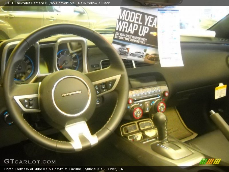 Rally Yellow / Black 2011 Chevrolet Camaro LT/RS Convertible