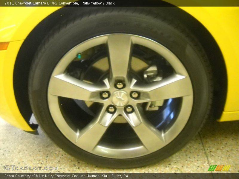 Rally Yellow / Black 2011 Chevrolet Camaro LT/RS Convertible