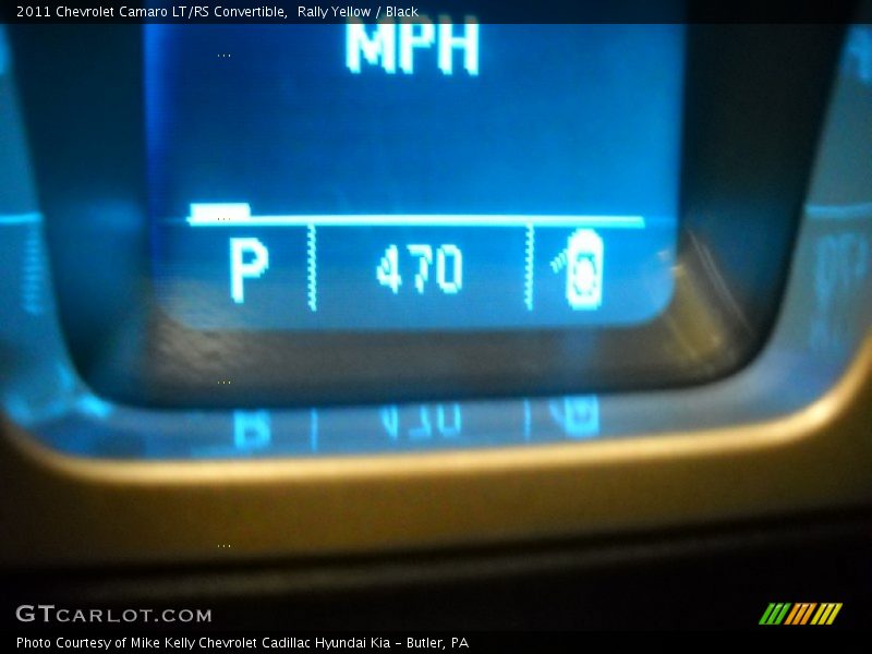 Rally Yellow / Black 2011 Chevrolet Camaro LT/RS Convertible