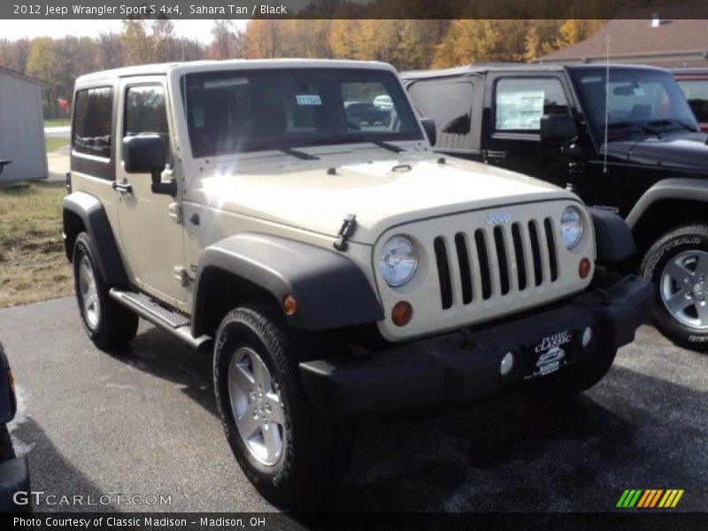 Sahara Tan / Black 2012 Jeep Wrangler Sport S 4x4