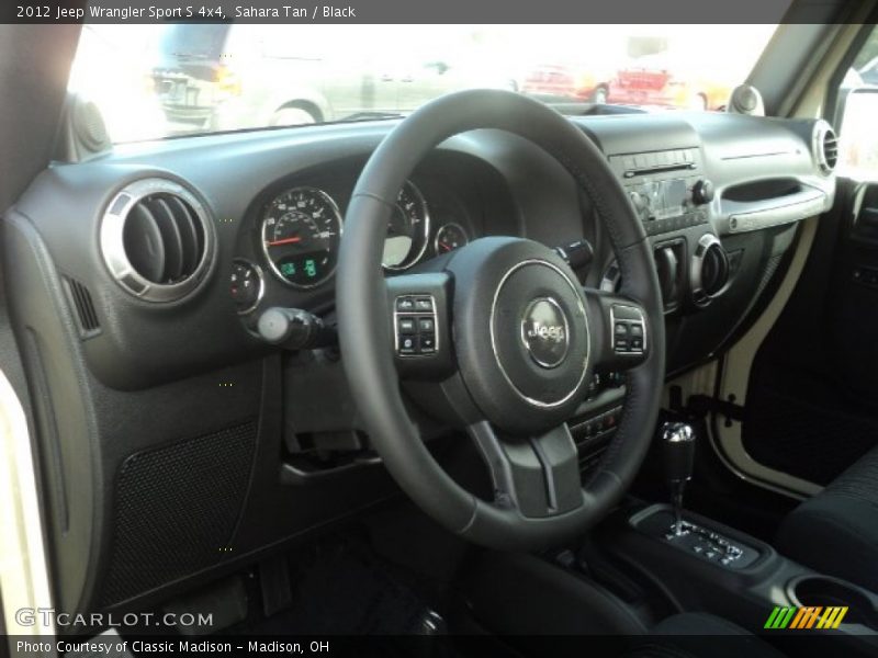 Sahara Tan / Black 2012 Jeep Wrangler Sport S 4x4