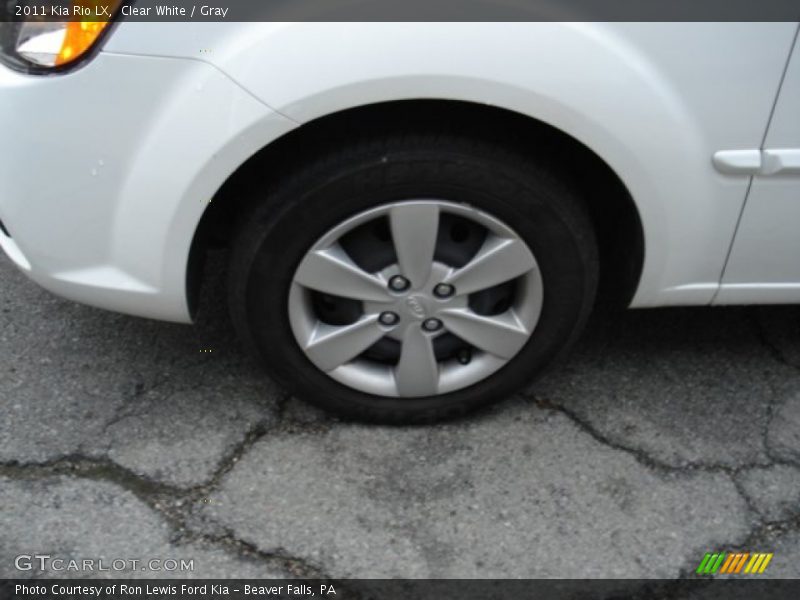 Clear White / Gray 2011 Kia Rio LX