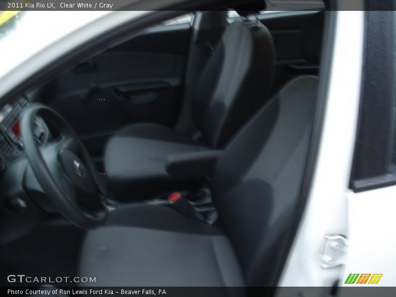 Clear White / Gray 2011 Kia Rio LX