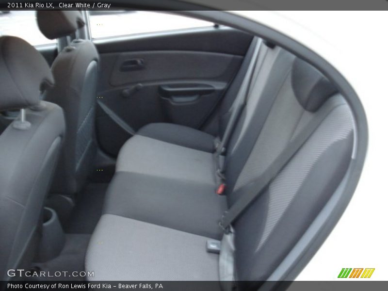 Clear White / Gray 2011 Kia Rio LX