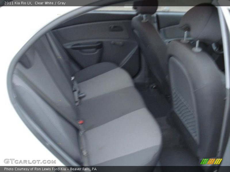Clear White / Gray 2011 Kia Rio LX