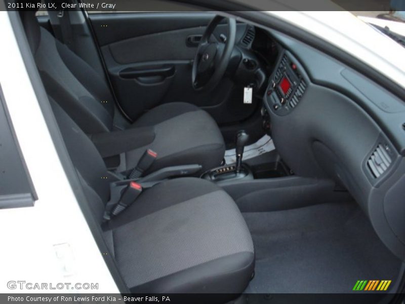 Clear White / Gray 2011 Kia Rio LX