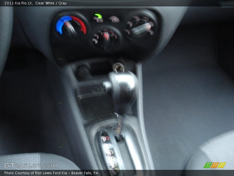 Clear White / Gray 2011 Kia Rio LX