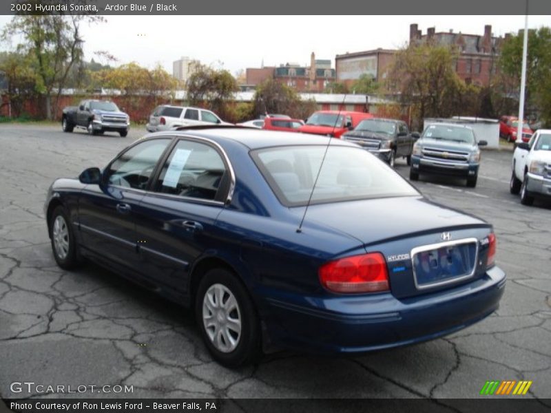 Ardor Blue / Black 2002 Hyundai Sonata