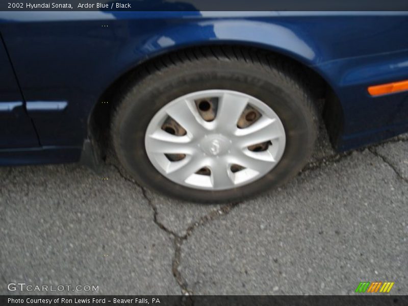Ardor Blue / Black 2002 Hyundai Sonata