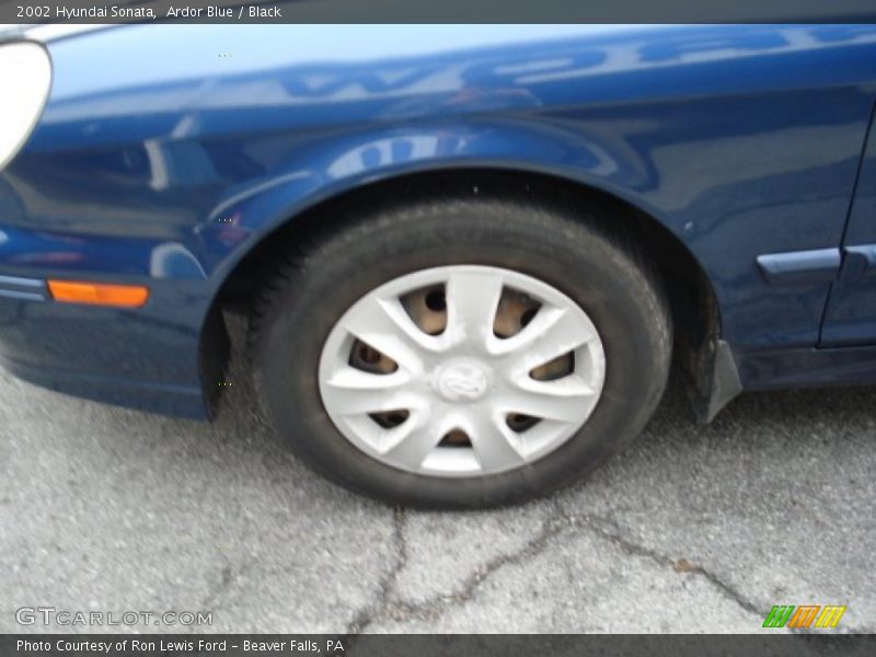 Ardor Blue / Black 2002 Hyundai Sonata