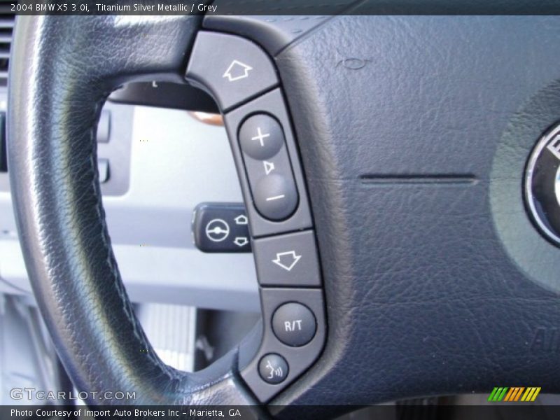 Titanium Silver Metallic / Grey 2004 BMW X5 3.0i