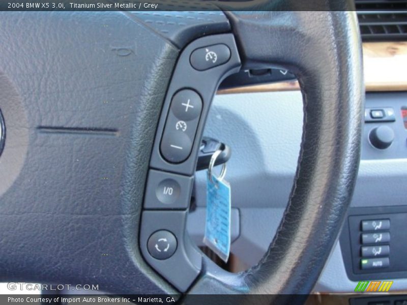 Titanium Silver Metallic / Grey 2004 BMW X5 3.0i