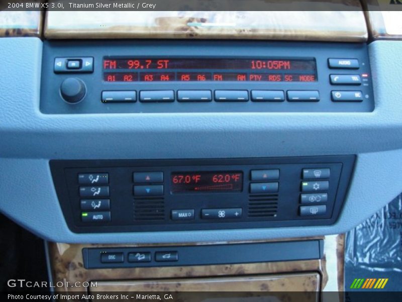 Titanium Silver Metallic / Grey 2004 BMW X5 3.0i
