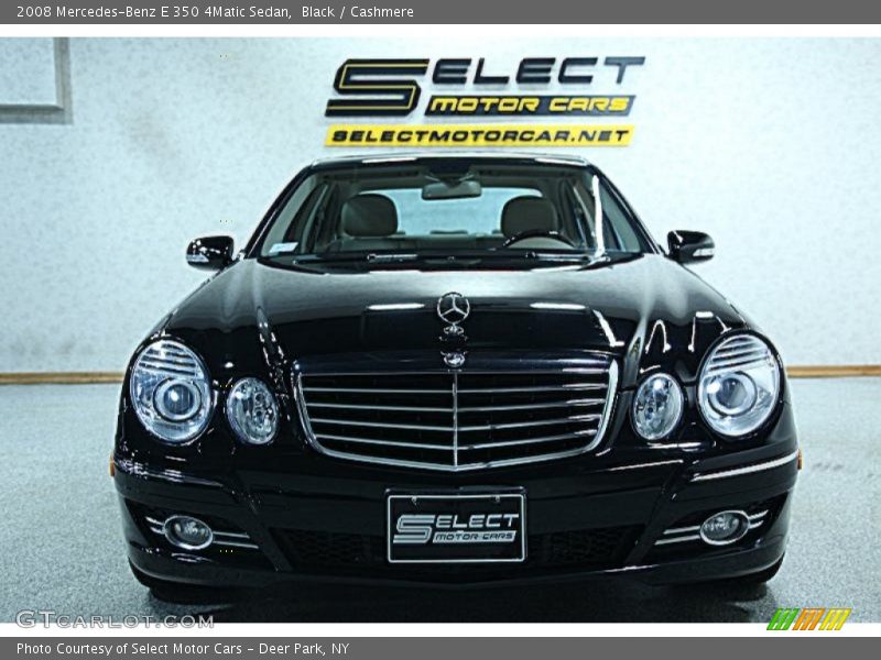Black / Cashmere 2008 Mercedes-Benz E 350 4Matic Sedan