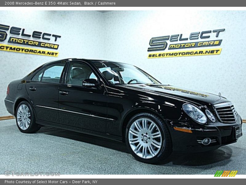 Black / Cashmere 2008 Mercedes-Benz E 350 4Matic Sedan
