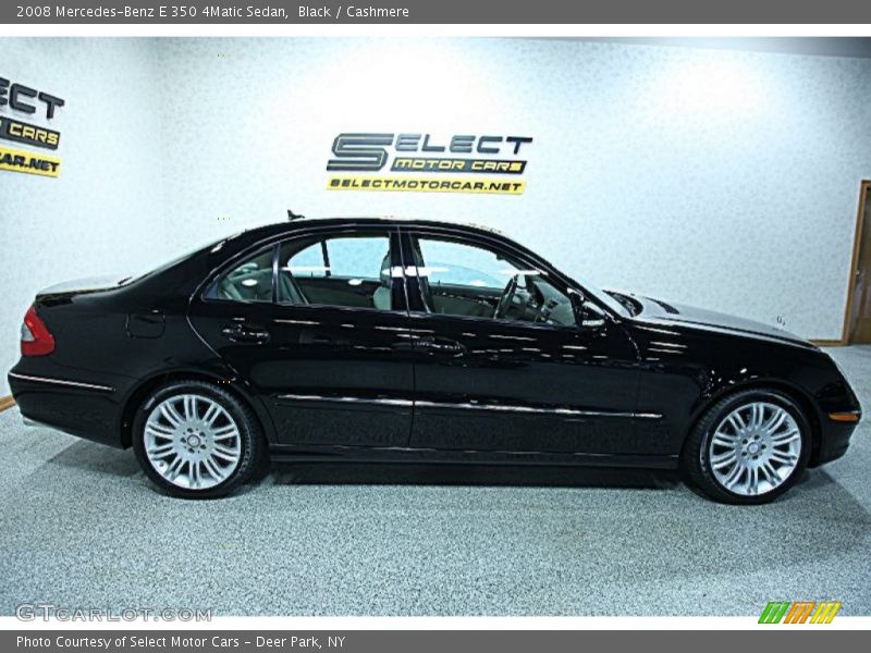 Black / Cashmere 2008 Mercedes-Benz E 350 4Matic Sedan