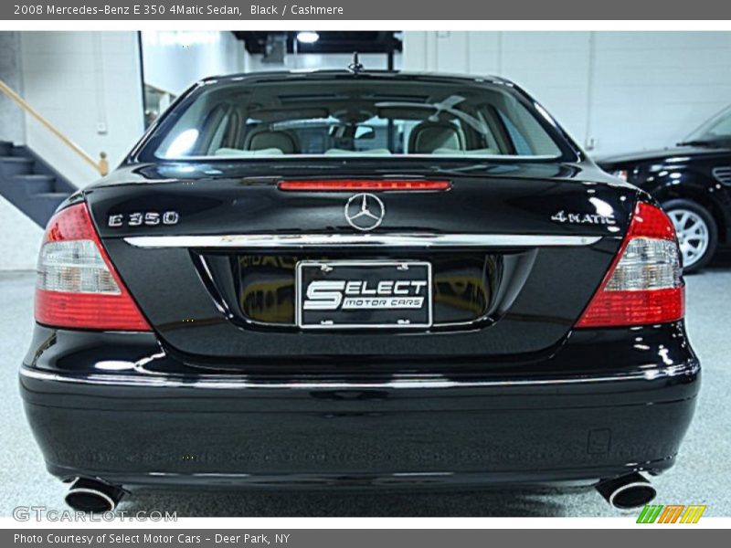 Black / Cashmere 2008 Mercedes-Benz E 350 4Matic Sedan