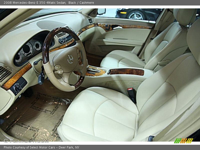 Black / Cashmere 2008 Mercedes-Benz E 350 4Matic Sedan