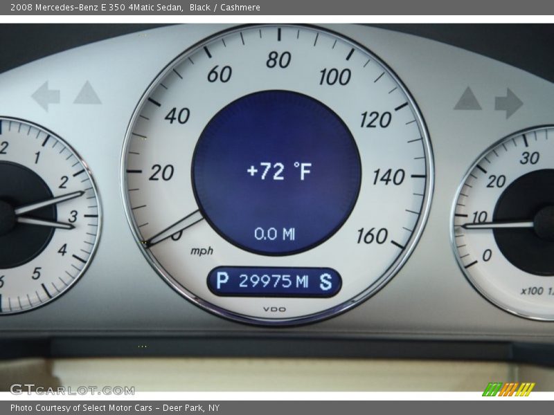 Black / Cashmere 2008 Mercedes-Benz E 350 4Matic Sedan