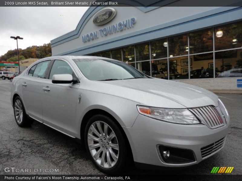 Brilliant Silver Metallic / Charcoal Black 2009 Lincoln MKS Sedan