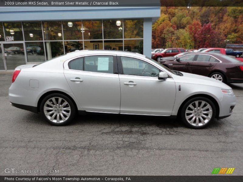 Brilliant Silver Metallic / Charcoal Black 2009 Lincoln MKS Sedan