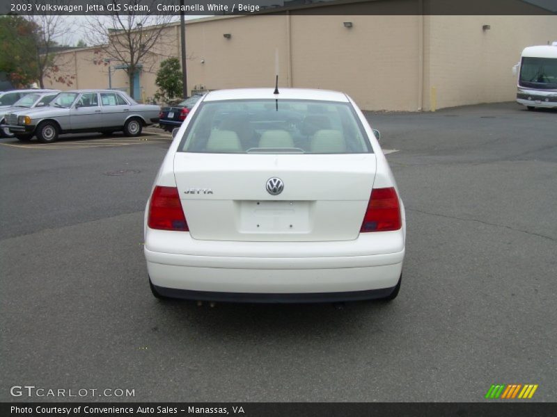 Campanella White / Beige 2003 Volkswagen Jetta GLS Sedan