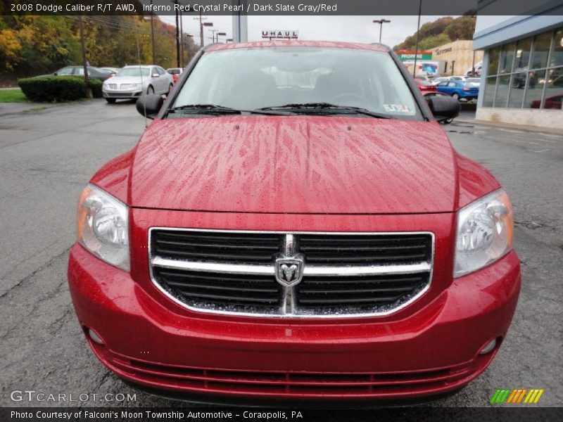 Inferno Red Crystal Pearl / Dark Slate Gray/Red 2008 Dodge Caliber R/T AWD